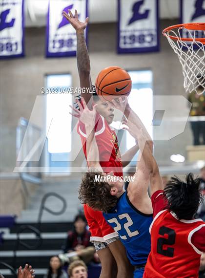Thumbnail 2 in Pleasant Grove vs. Red Rock Academy (Utah Holiday Hoopfest) photogallery.