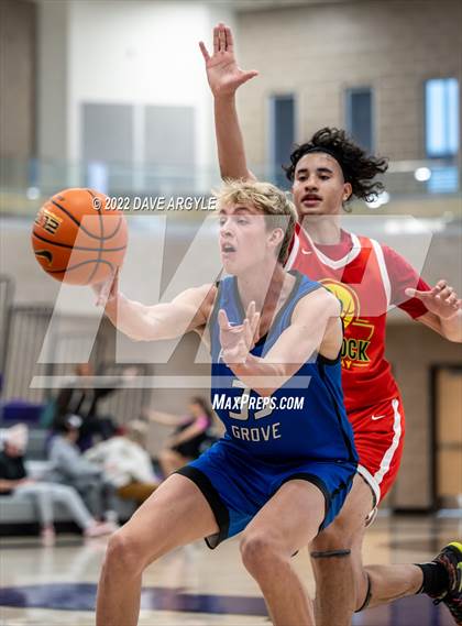 Thumbnail 1 in Pleasant Grove vs. Red Rock Academy (Utah Holiday Hoopfest) photogallery.