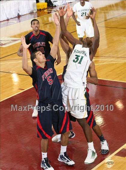 Thumbnail 2 in Findlay Prep vs. St. Patrick (Hoophall Classic) photogallery.