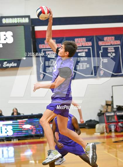 Thumbnail 1 in Gilbert Classical Academy @ Scottsdale Christian Academy (AIA 3A Round 1 Playoff) photogallery.