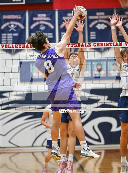 Thumbnail 3 in Gilbert Classical Academy @ Scottsdale Christian Academy (AIA 3A Round 1 Playoff) photogallery.