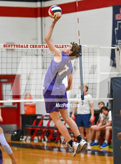 Thumbnail 2 in Gilbert Classical Academy @ Scottsdale Christian Academy (AIA 3A Round 1 Playoff) photogallery.