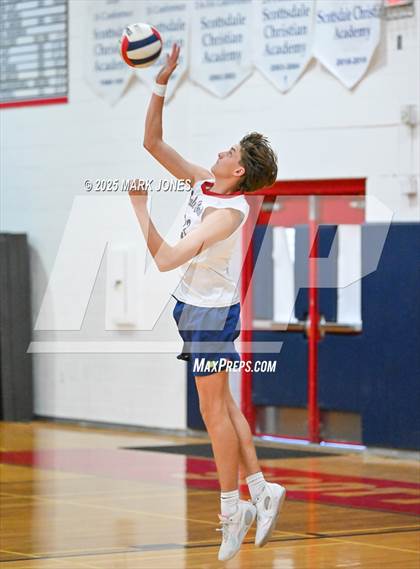 Thumbnail 1 in Gilbert Classical Academy @ Scottsdale Christian Academy (AIA 3A Round 1 Playoff) photogallery.