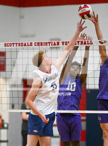 Thumbnail 1 in Gilbert Classical Academy @ Scottsdale Christian Academy (AIA 3A Round 1 Playoff) photogallery.