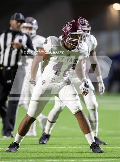 Thumbnail 1 in Cy-Fair @ Tompkins (UIL 6A D1 Area Playoff) photogallery.