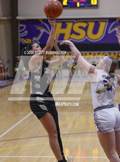 Thumbnail 2 in Merkel vs. Comanche (UIL Basketball 3A Area) photogallery.
