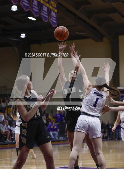 Thumbnail 1 in Merkel vs. Comanche (UIL Basketball 3A Area) photogallery.