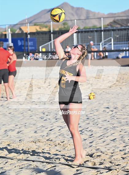 Thumbnail 2 in Mohave vs. Estrella Foothills (AIA DII Pairs Round 1 Playoff) photogallery.