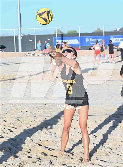Thumbnail 1 in Mohave vs. Estrella Foothills (AIA DII Pairs Round 1 Playoff) photogallery.