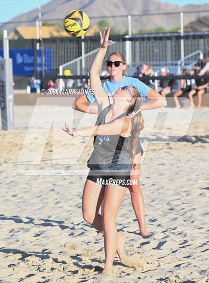 Thumbnail 3 in Mohave vs. Estrella Foothills (AIA DII Pairs Round 1 Playoff) photogallery.