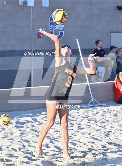 Thumbnail 3 in Mohave vs. Estrella Foothills (AIA DII Pairs Round 1 Playoff) photogallery.