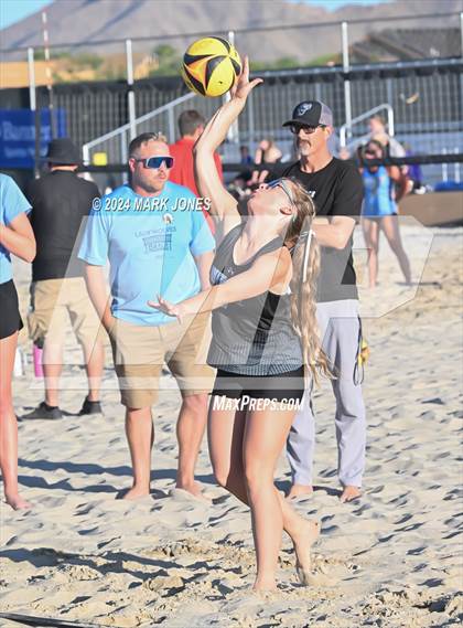 Thumbnail 3 in Mohave vs. Estrella Foothills (AIA DII Pairs Round 1 Playoff) photogallery.