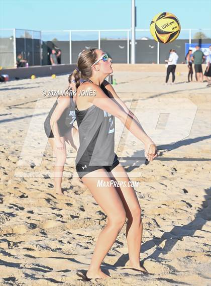Thumbnail 2 in Mohave vs. Estrella Foothills (AIA DII Pairs Round 1 Playoff) photogallery.