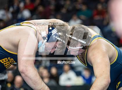 Thumbnail 3 in NYSPHSAA D2 State Championship Wrestling Finals  photogallery.