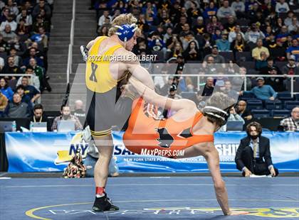 Thumbnail 2 in NYSPHSAA D2 State Championship Wrestling Finals  photogallery.