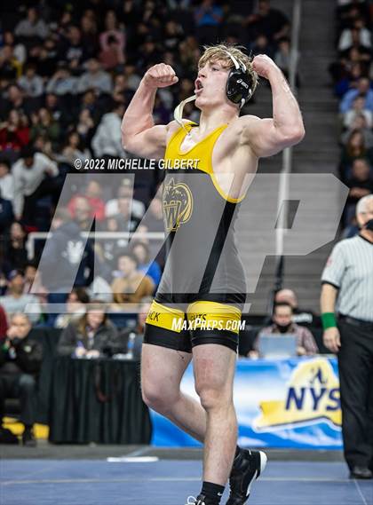 Thumbnail 1 in NYSPHSAA D2 State Championship Wrestling Finals  photogallery.
