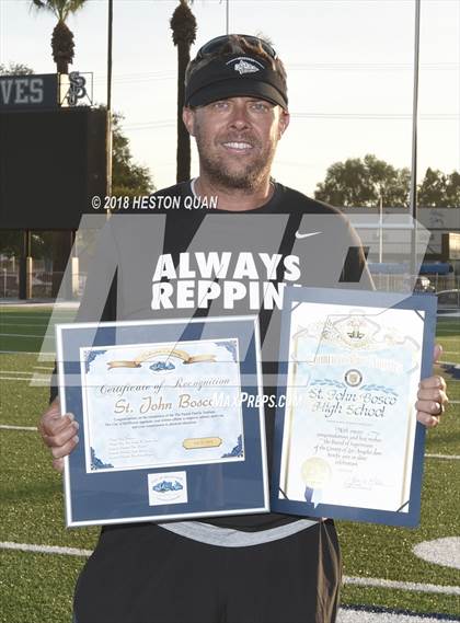 Thumbnail 3 in St. John Bosco Stadium Dedication photogallery.