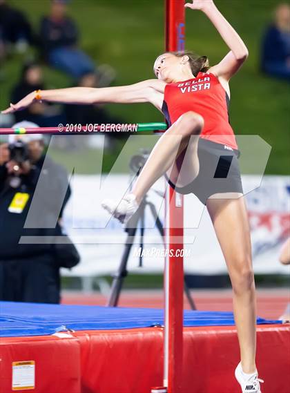 Thumbnail 3 in CIF State Track and Field Championships (Girls High Jump - Day 1) photogallery.