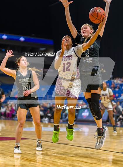 Thumbnail 3 in Mansfield Timberview vs. Cedar Park (UIL 5A Basketball Semifinal) photogallery.