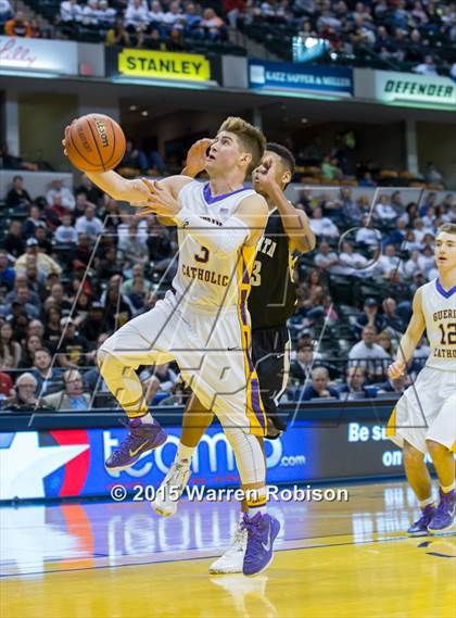 Thumbnail 2 in Griffith vs. Guerin Catholic (IHSAA 3A Final) photogallery.