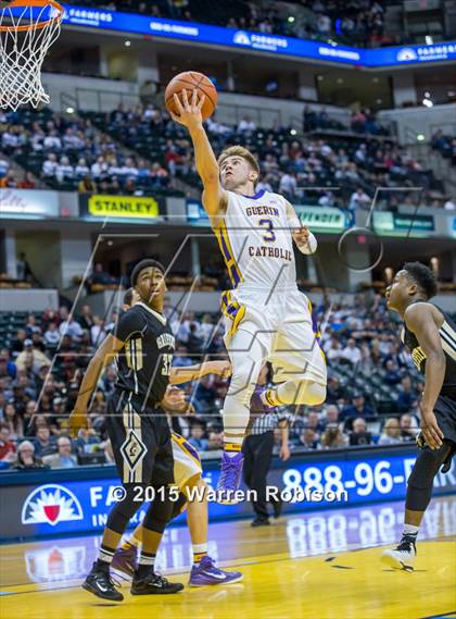 Thumbnail 2 in Griffith vs. Guerin Catholic (IHSAA 3A Final) photogallery.