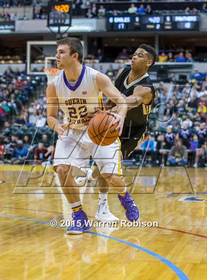 Thumbnail 3 in Griffith vs. Guerin Catholic (IHSAA 3A Final) photogallery.