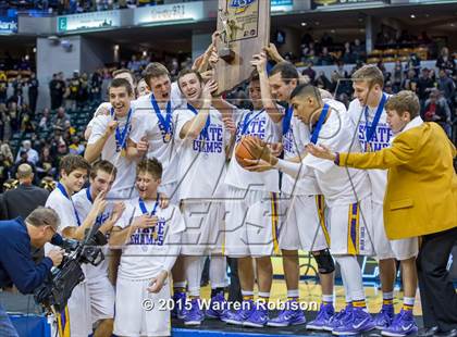 Thumbnail 1 in Griffith vs. Guerin Catholic (IHSAA 3A Final) photogallery.