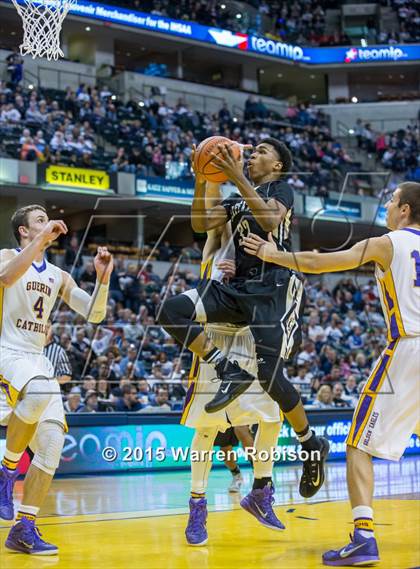 Thumbnail 1 in Griffith vs. Guerin Catholic (IHSAA 3A Final) photogallery.
