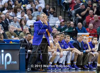 Thumbnail 1 in Griffith vs. Guerin Catholic (IHSAA 3A Final) photogallery.