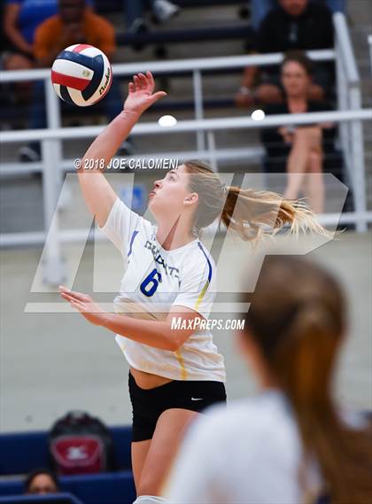 Thumbnail 3 in Churchill vs Alamo Heights (NISD Volleyball Tournament) photogallery.