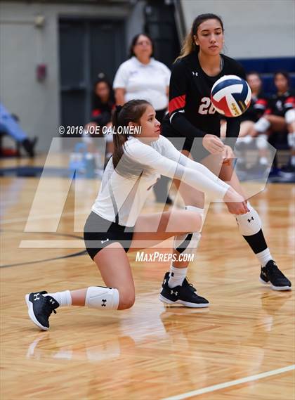 Thumbnail 3 in Churchill vs Alamo Heights (NISD Volleyball Tournament) photogallery.