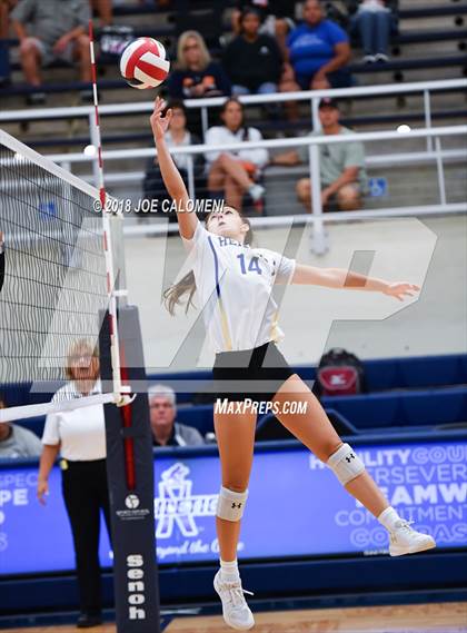 Thumbnail 3 in Churchill vs Alamo Heights (NISD Volleyball Tournament) photogallery.