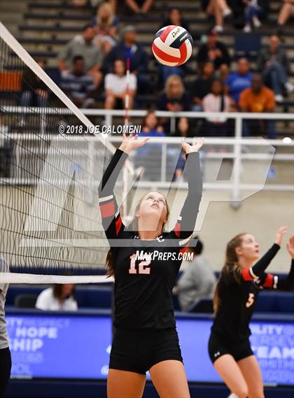 Thumbnail 1 in Churchill vs Alamo Heights (NISD Volleyball Tournament) photogallery.