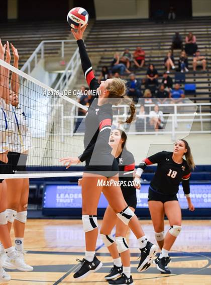 Thumbnail 2 in Churchill vs Alamo Heights (NISD Volleyball Tournament) photogallery.
