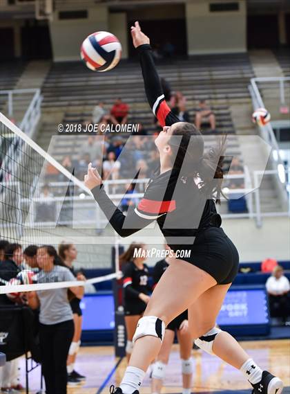 Thumbnail 1 in Churchill vs Alamo Heights (NISD Volleyball Tournament) photogallery.