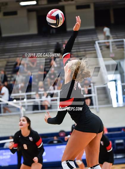 Thumbnail 3 in Churchill vs Alamo Heights (NISD Volleyball Tournament) photogallery.