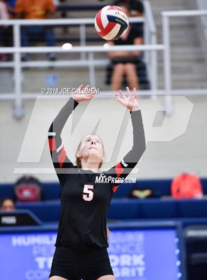 Thumbnail 3 in Churchill vs Alamo Heights (NISD Volleyball Tournament) photogallery.