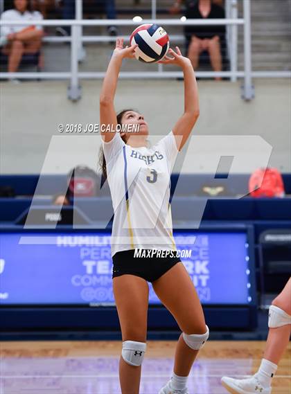Thumbnail 1 in Churchill vs Alamo Heights (NISD Volleyball Tournament) photogallery.