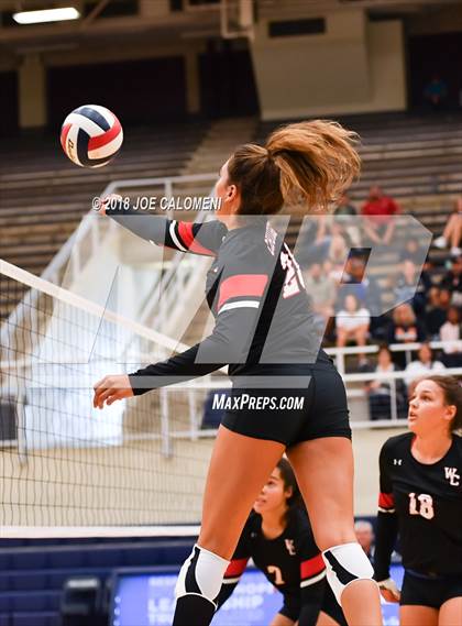 Thumbnail 3 in Churchill vs Alamo Heights (NISD Volleyball Tournament) photogallery.