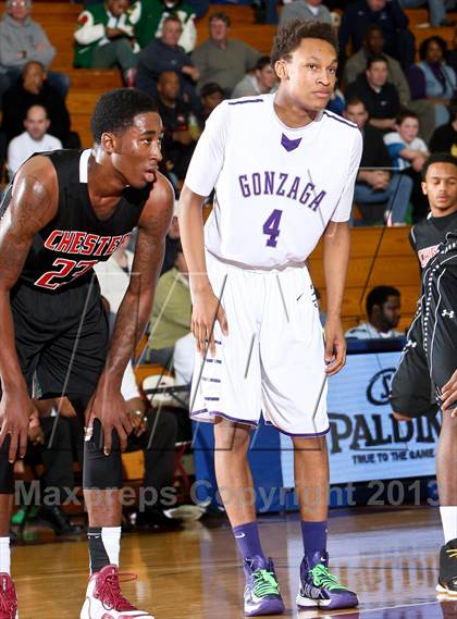 Thumbnail 1 in Gonzaga vs. Chester (Spalding Hoophall Classic) photogallery.