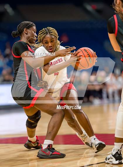 Thumbnail 1 in Wagner vs Liberty (UIL 5A Basketball State Semifinal) photogallery.