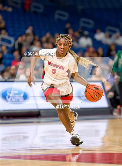 Thumbnail 3 in Wagner vs Liberty (UIL 5A Basketball State Semifinal) photogallery.