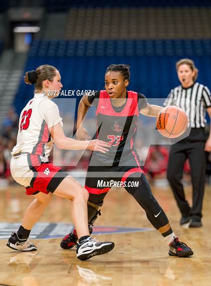 Thumbnail 1 in Wagner vs Liberty (UIL 5A Basketball State Semifinal) photogallery.