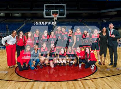 Thumbnail 1 in Wagner vs Liberty (UIL 5A Basketball State Semifinal) photogallery.