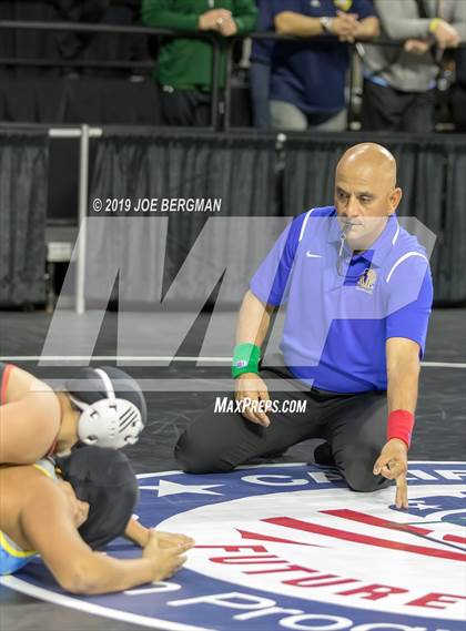 Thumbnail 1 in CIF State Girls Wrestling Championships (Championship Round 1) photogallery.