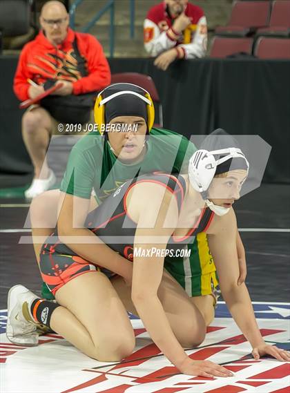 Thumbnail 1 in CIF State Girls Wrestling Championships (Championship Round 1) photogallery.