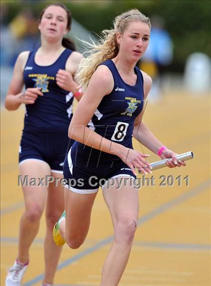 Thumbnail 3 in CIF NCS Masters Track & Field Championships (Girls Relays) photogallery.