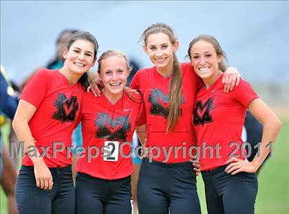 Thumbnail 3 in CIF NCS Masters Track & Field Championships (Girls Relays) photogallery.