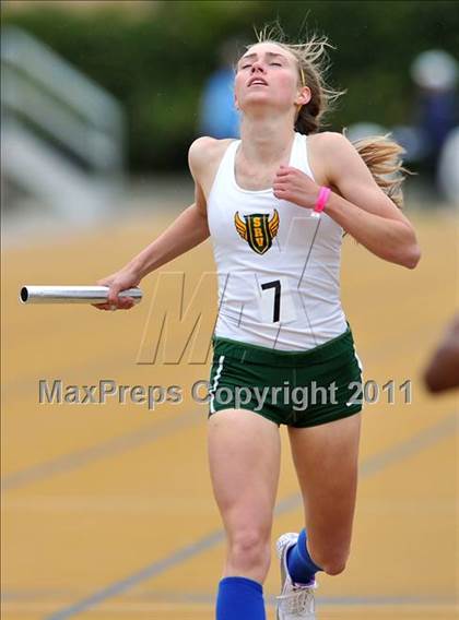 Thumbnail 1 in CIF NCS Masters Track & Field Championships (Girls Relays) photogallery.