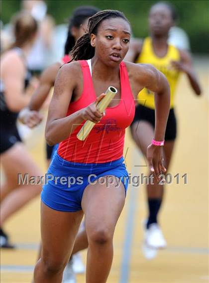 Thumbnail 2 in CIF NCS Masters Track & Field Championships (Girls Relays) photogallery.